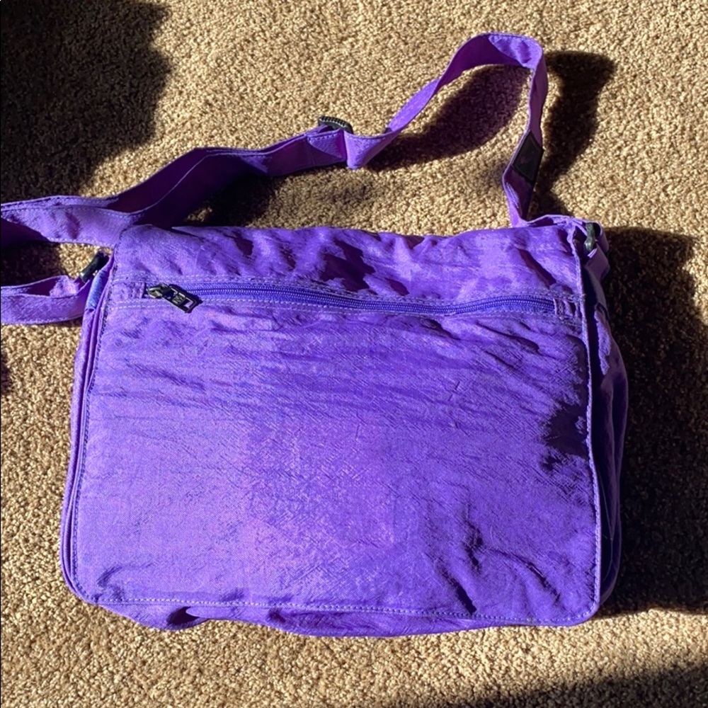 Purple Cross Body Messenger